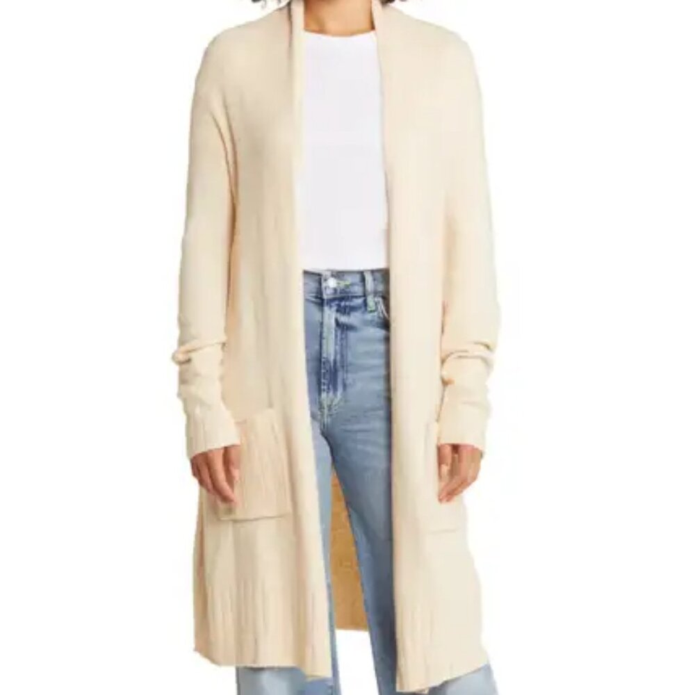 Bobeau Open Front Cardigan